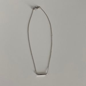 Silver bar necklace